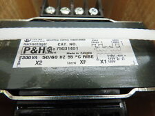 P&H 75Q314D1 Control Transformer 300Va Hv 240-480V Lv 120Vac