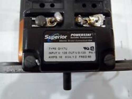 Superior Electric Q117U Powerstat Variable Transformer