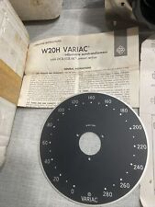 General Radio Company Type W20H Variac 0-120 V 8 A 50/60 Hz Open Rating