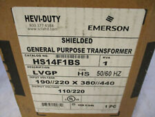 Hevi Duty Hs14F1Bs 1Kva 1 Phase General Purpose Transformer ''