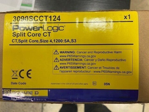 Square D 3090Scct124 Size 4 1200:5A, S3 Split Core Ct Current Transducer