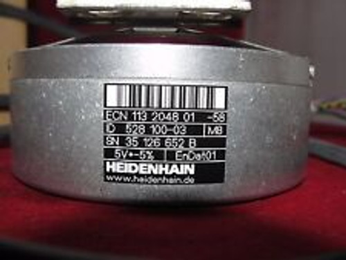 Heidenhain Ecn 113 2048 01 Id: 528100-03 528 100-03 Encoder W/ Manual