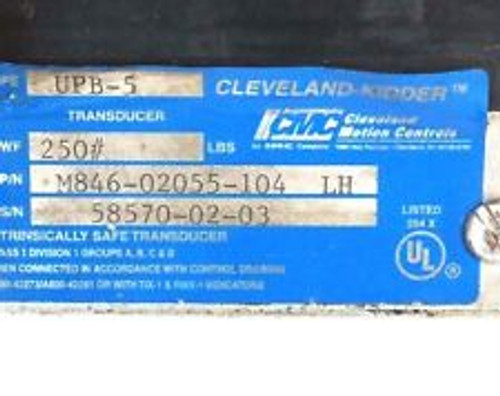 Cleveland-Kidder M846-02055-104 Load Cell Upb-5 M84602055104