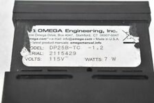 Omega Engineering Dp25B-Tc Panel Meter, Thermocouple, Meter Function 7W 115V