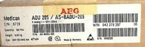 Aeg Modicon Adu 205 / As-Badu-205 4-Analog Module C/N: 6728 Rev. 06