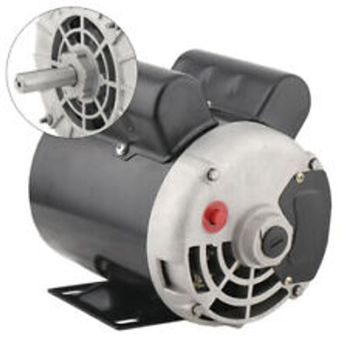 Air Compressor 56 Frame Electric Motor 2 Hp Spl 1 Phase 5/8" Shaft Odp 3450Rpm