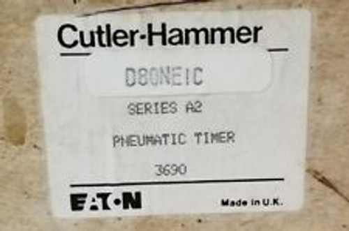 Eaton Cutler Hammer D80Ne1C Pneumatic Timer Ser. A2 D80N D80As1