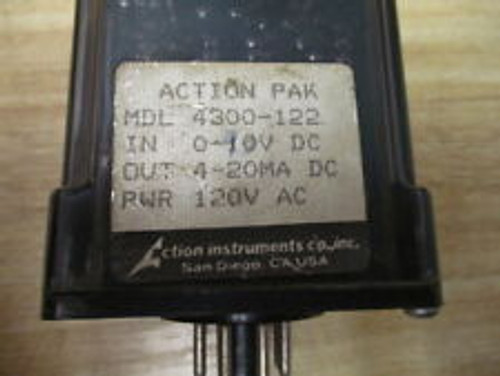 Action Instruments 4300-122 Action Pak Signal Conditioner Relay 4300122