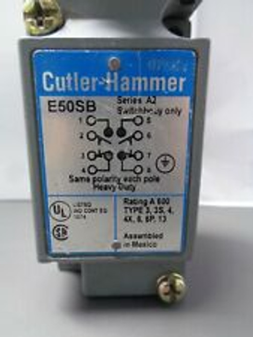 Cutler Hammer 4 Circuit Rotary Limit Switch E50Br1 E50Sb E50Dr1 E50Rb