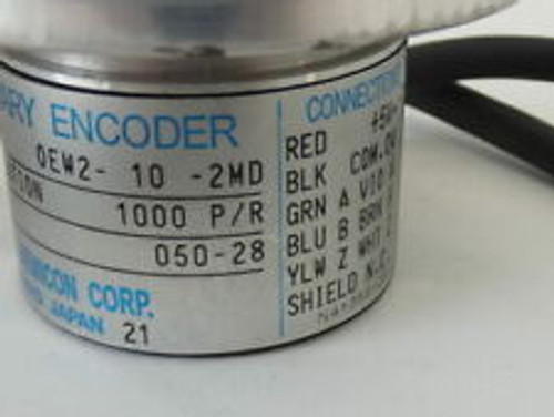 Nidec Nemicon Oew2-10-2Md Rotary Encoder, 1000 P/R