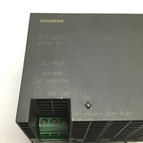 Siemens 6Ep1434-2Ba00 Sitop Power Supply, In: 400-500Vac 0.65A, Out: 24Vdc 10A