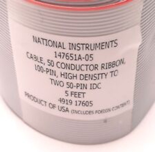 National Instruments 147651A-05 High Density 100Pin To Two 50-Pin Idc Ribbon 5Ft