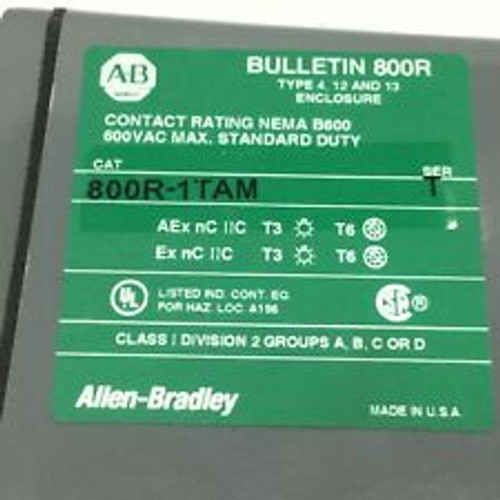 Allen Bradley 800T-Qlc324 Cluster Pilot Light 800Tqlc324