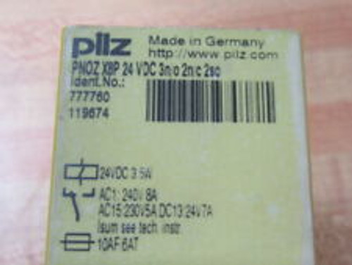 Pilz Pnoz X8P 3S/2O Safety Relay 777760 W/O Top Cover