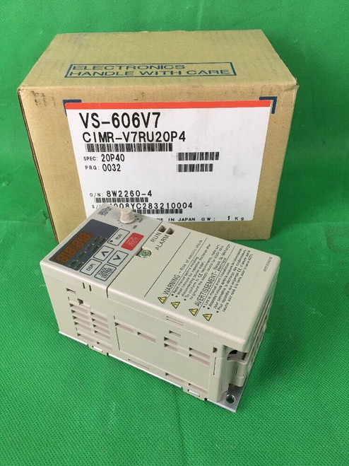 Yaskawa Drive Cimr-V7Ru20P4 230V 3A 1/2Hp Vs-606V7