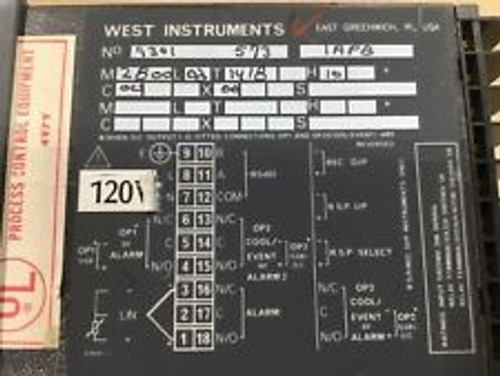 West Instruments 2800 Digital Temperature Controller 9301 573 1Apb