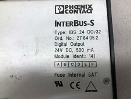 Phoenix Contact Digital Output Module Ibs 24 Do/32