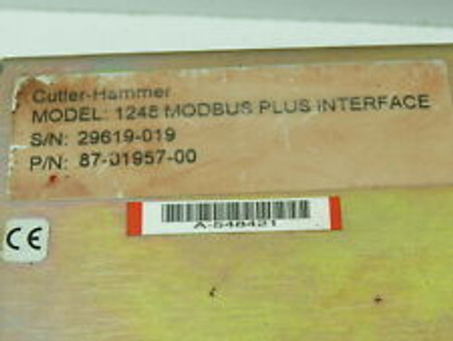 Cutler Hammer 87-01957-00 1248 Modbus Plus Interface