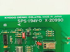Kyodo Denki Sps-194V-0 X-20990 Control Panel Cnc Circuit Board ...