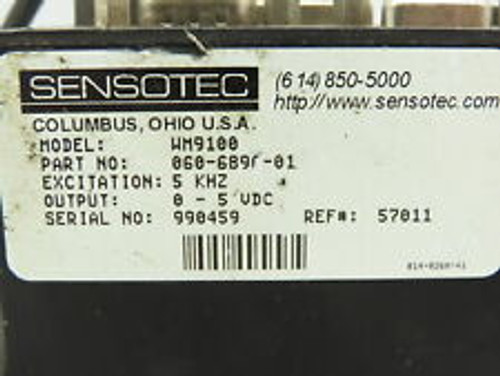 Sensotec 060-6896-01 Honeywell Wm9100 Digital Transducer Controller