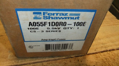 Fusible Haute Tension Ferraz Shawmut Amp-Trap CL-14 - Réf. A155C1D0R0-100E, 100A, 15.5kV - Neuf (état Détail)