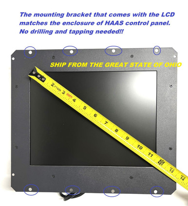 LCD Monitor 9-Pin Monochrome Display For HAAS 28HM-NM4 VF1 VF2 VF3 CRT Monitors