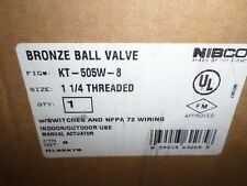 Nibco KT-505W-8 &ndash; Valvola A Sfera In Bronzo Con Attuatore Per Protezione Antincendio &ndash; 1-1/2 NPT