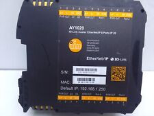 Ifm Ay1020 Io-Link Master Ethernet/ Ip 8 Ports Ip 20 - Industrial Lynx