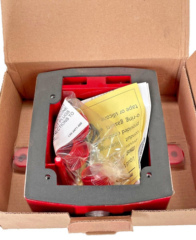 System Sensor MWBB Wall Weatherproof Metal Back Box-RED