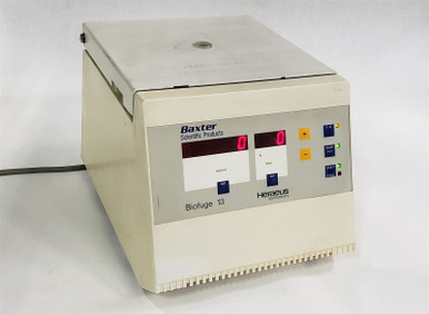 Heraeus Baxter Scientific Biofuge 13 Centrifuge 3637 W/3743 Fixed Angle ...