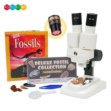 Kit Amscope IQCrew 40 Vetrini Per Microscopio + Incubatore Per Gamberetti