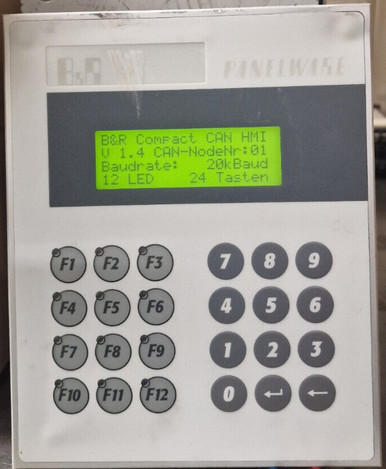 B&R Control Panel 4B1270.00-490 Panelware Compact Hmi 24Vdc Rev. : D0 ...