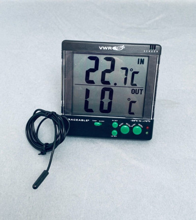 Vwr Traceable Big Digit Thermometer 4 Alarm With Calibration ...