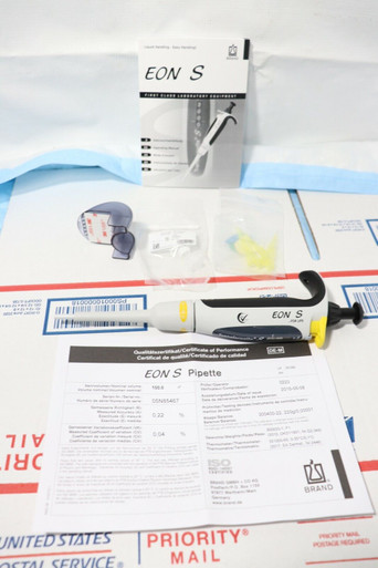 Pipette Brandtech EON Transferpette S 10-100 µl - Neuf - Fabriqué En Allemagne