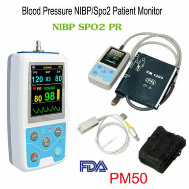 Ce Pm50 Portable Patient Monitor Vital Signs Spo2 Pulse Rate Meter ...