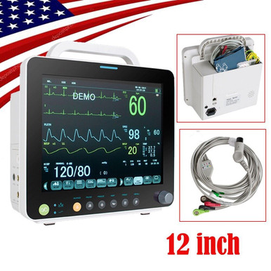 Carejoy 12'' Patient Monitor Medical Portable Vital Signs Icu 6 ...