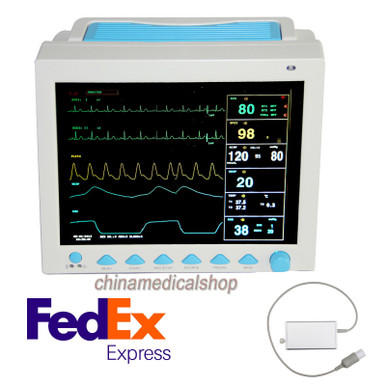 Etco2 Patient Monitor Icu Vital Signs Ecg,,Spo2,Pr,Resp,Temp Cms8000 ...