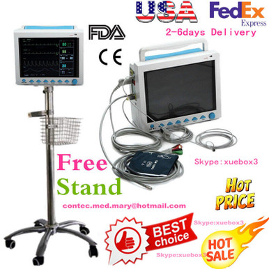 Wheel Stand + Patient Monitor Portable Vital Signs Icu Ccu Patient ...