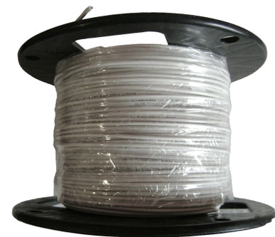 500' Ft Spool Of White 18 Gauge Solid Copper Electrical Fixture Wire ...