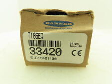 Sensore 20m Range Sensore Fotoelettrico A Fascio Banner T186EQ, 10-30VDC, Portata 20m, 4 Pin - Perfetto Per Sistemi Industriali Sensore Banner T186EQ