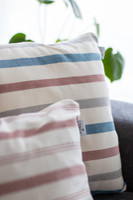Elegant decorative pillow with natural pigments
