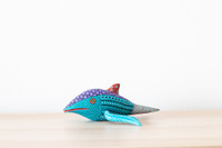 Wood hand carved Humpback whale Alebrije