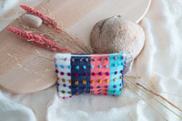 Handmade wallet. Fashion wallet made from cotton. accessory for your coins, keys, or small items. With its pocket size, you can easily put it in your handbag. Small wallet blue, pink, aqua