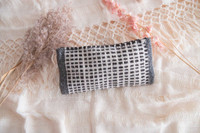 Handmade pouch. Fashion pouch or toiletry bag made from wool. Accessory for your coins, keys, or larger items. With its size, you can easily carry medium items. Medium wool pouch natural, black, grey