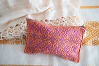 Handmade Pouch. Fashion wallet or pouch made from cotton. accessory for your coins, keys, phone, or medium items. With its ideal size, you can easily carry it and store many things in there. Medium pouch peach and pink