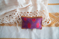 Handmade wallet. Fashion wallet made from cotton. accessory for your coins, keys, or small items. With its pocket size, you can easily put it in your handbag. Small wallet purple and pink