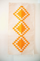 Wool Rug natural yellow 150cm x 80cm