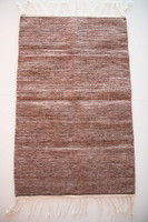 Small Wool Rug brown shades 100cm x 60cm