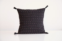 Premium handmade decorative cushion with for interior decoration and interior design. Cushion Cover black with colourful dots