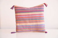 Premium handmade decorative cushion with for interior decoration and interior design. Cushion Cover colourful beige